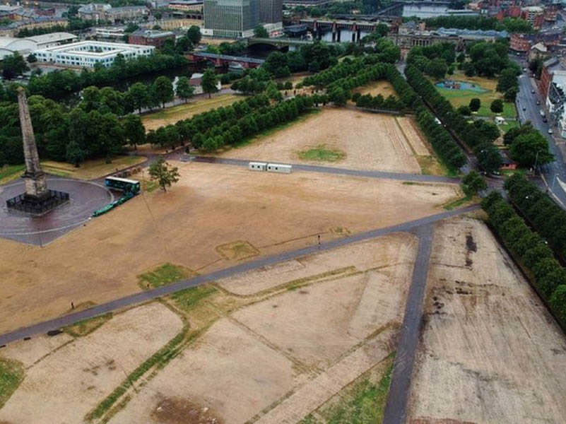 Bands getting turfed as Glasgow Green goes brown