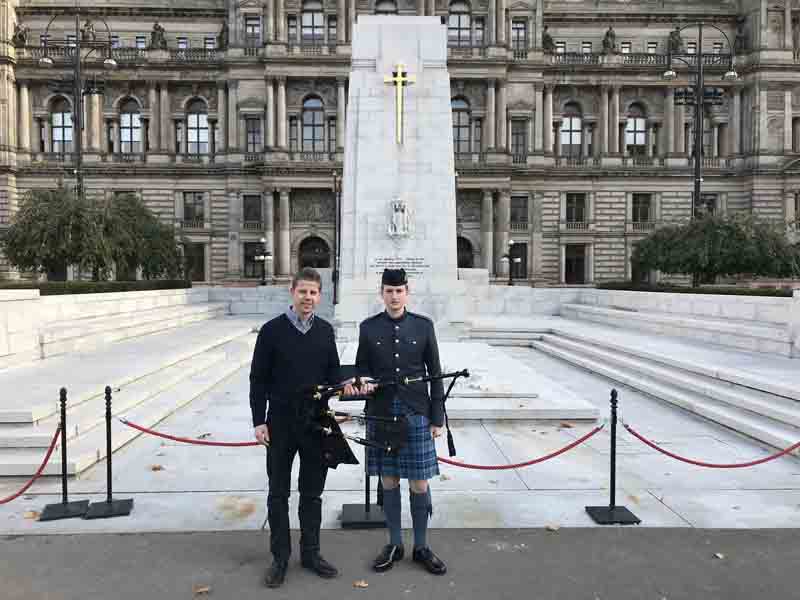 Pipers and drummers around the world step up for Remembrance Day