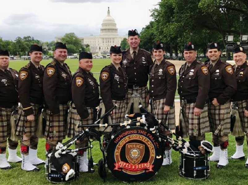Police pipe band spoils attack in DC