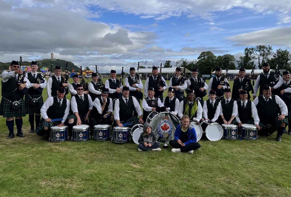 Bands playing up win highergrade events at Bridge of Allan pipesdrums