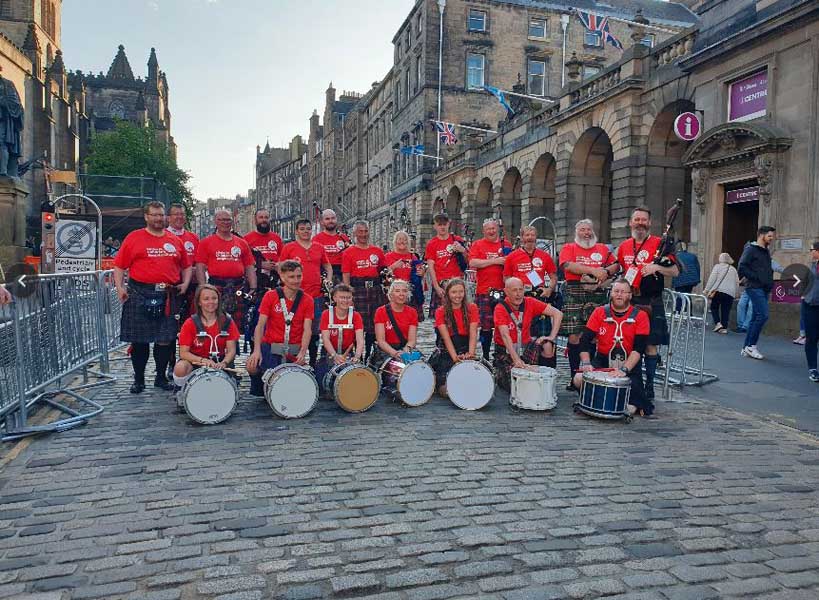 Pipe Band Aid raises £5k in Edinburgh, closing in on £50k total for charities