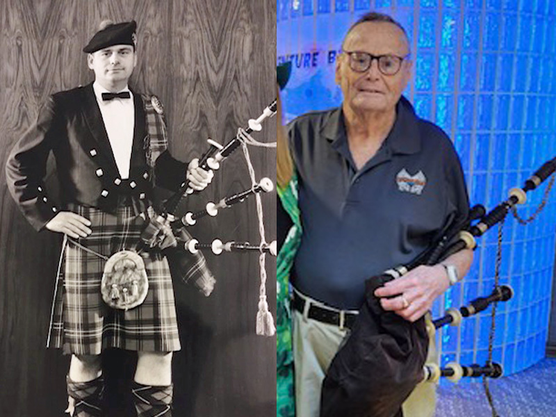 Roger Ritchie: an interview with the 90-year-old 78-year member of Connecticut’s Manchester Pipe Band